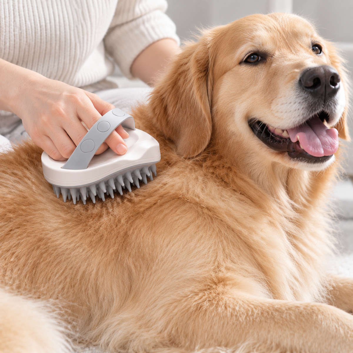 Groomnestia® Soft Silicone Pet Bath Brush