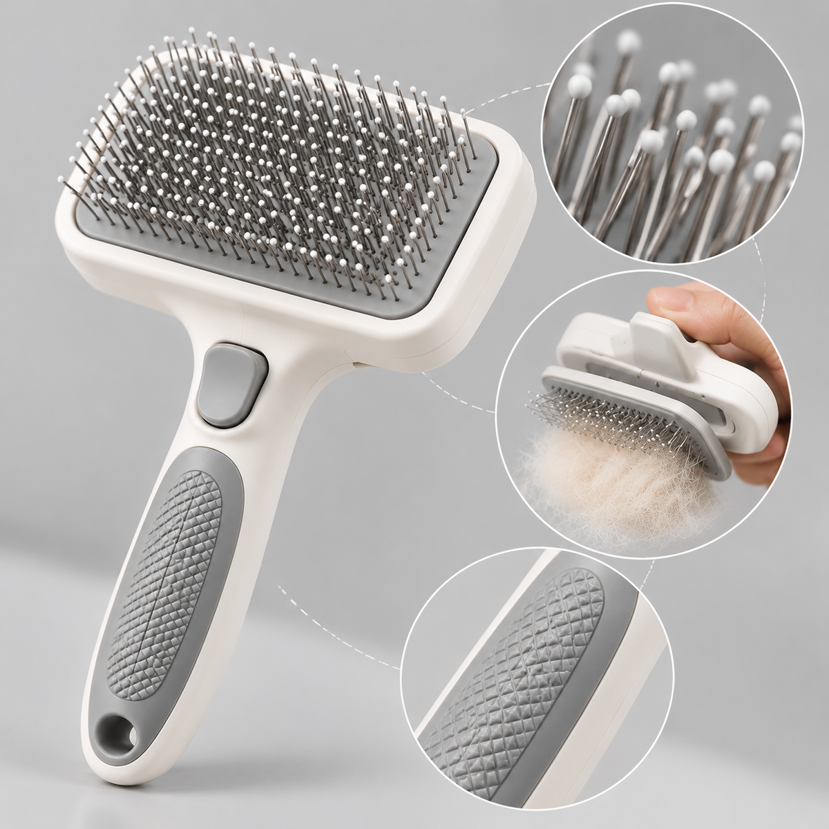 Groomnestia® Oval Dual-Sided Grooming Brush
