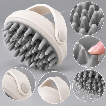 Groomnestia® Round Silicone Massage Grooming Brush